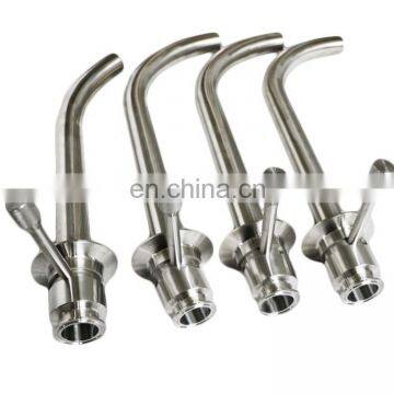 Sanitary SS304 arm valve with racking arm for red wine tank