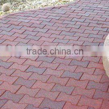 200mm*160mm*23mm Sidewalk rubber flooring tile