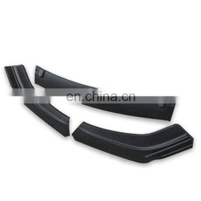 New Matte Black Design Arrives With Body Kit Universal Accessory PP Material Universal Front Bumper Lip Spoiler photo-4