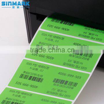 SINMARK Color series Green synthetic paper Double row cable paper roll sticker