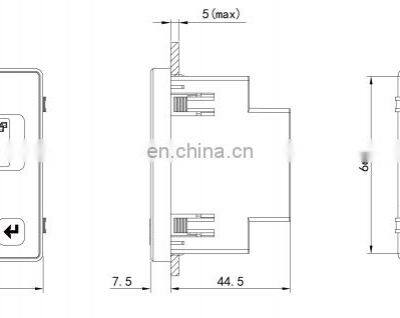 LNF31 72*72 mm Panel Mounted Single Phase Digital Micro Ampere Meter photo-3