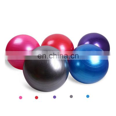 Pilates Yoga Ball of Gym Fitness Equipment Children Playground Ball Glossy Colorful PVC Ball Indoor