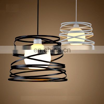 Art Design Brief Black Metal Pendant Light E27 Decorative