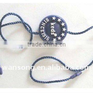 Customized delicate hang tag plastic string