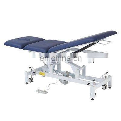 Hospital Comfy Mobile Folding Massage Treatment Bed Osteopathic Treatment Couch Massage Spine Physiotherapy Bed photo-4