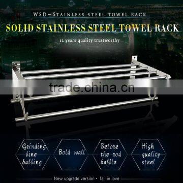 WESDA Houseware Good Quality Stainless Steel and Glass Bathroom Shelf Quality Choice photo-2
