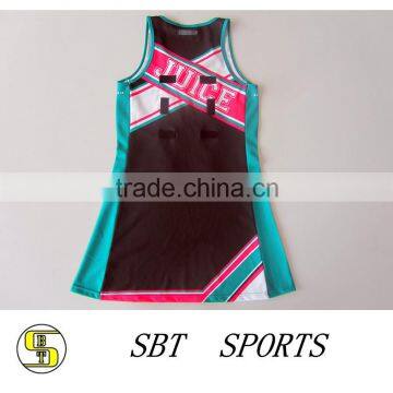 Custom Sublimation Digital Print Uniform Latest Netball Dress