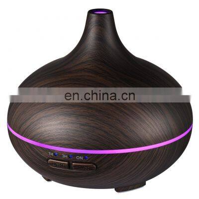 Auto Shut-Off BPA-free 150ml Mini Dark Wood Grain Aroma Diffuser for Office Home Study