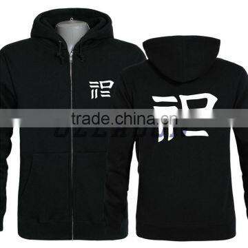 Hot Sale OEM Design Black Gym Short Sleeve Hoodie for Team photo-2