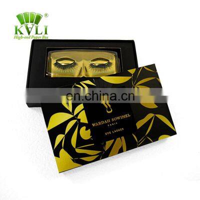 Eco friendly empty eyelash storage packaging box cosmetic lash compact custom logo