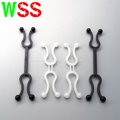 Factory Direct Sale Wire Mount Dual End Twist Lock Plastic Twist Lock Nylon Wire Clip Twist Wire Ties