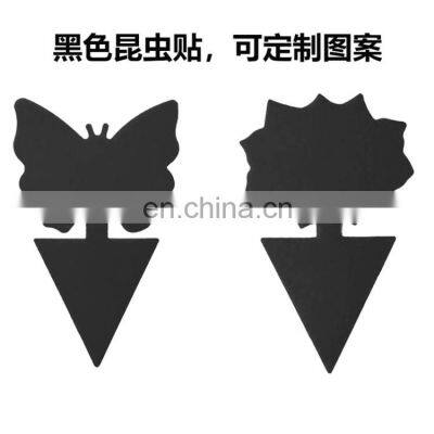 Catch Insect Glue Trap Agricultural Fruit Flower Shaped Black Sticky Trap Fly Exterminator Sticky Insect Trap