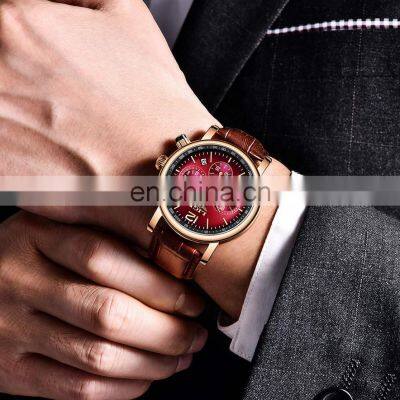 LIGE 8927 Quartz Watch For Men Top Brand Luxury Leather Waterproof C Top Brand Luxury Leather Waterproof Clock Sports Watch Men photo-3