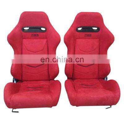 JBR 1075 Series Wholesale car seats Red Suede Sport Car Seat Adjustable  Racing Seats