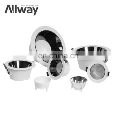 Customized High Brightness Recessed Ceiling Lamp Indoor 5 7 9 12 15 20 30 Watt LED Downlight