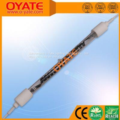 600mm 1200w carbon fiber infrared heat lamp for industrial heating clear infrared single tube lamps