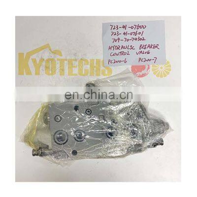 723-41-07600  723-41-07601  709-70-74302  HYDRAULIC  BREAKER  CONTROL  VALVE   PC200-6  PC200-7