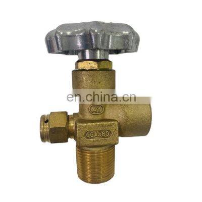 CGA580 High Pressure He Ar Gas Cylinders CGA Series Cylinder Valve 1 Piece Standard Pneumatic CGA580-A Valve