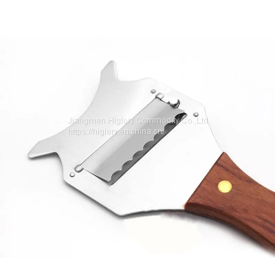 Adjustable Stainless Steel Truffles Shaver Cheese Slicer Chocolate Shaver With Wood Handle for Kitchen photo-4