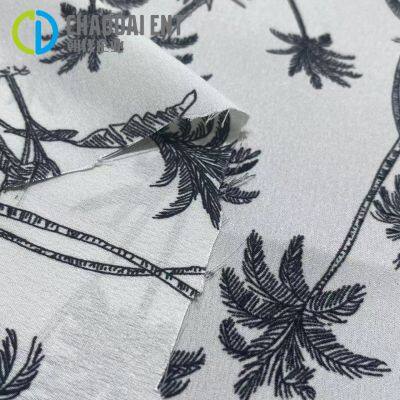 Customized Shiny Satin Crepe Fabric 100% Recycled Polyester Printed Chiffon Fabric For Lady Dress photo-3