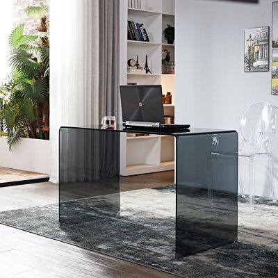 Home Table Bedroom Desk Simple Writing Office Desk Student Study Table Simple Toughened Glass Computer Table photo-4