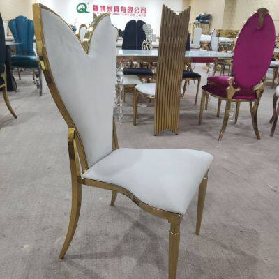 Latest Design Stainless Steel Gold Wedding Event Dining Chair photo-2