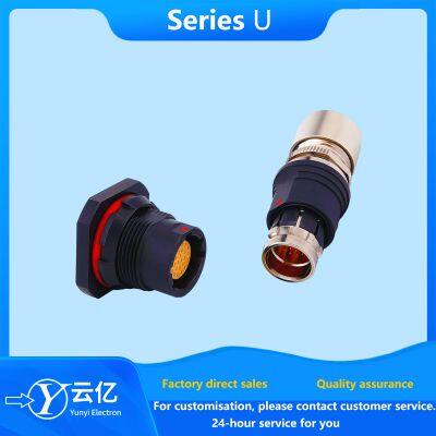 Push-pull Self-locking Connector U Series Metal Waterproof Aviation Plug Socket photo-2