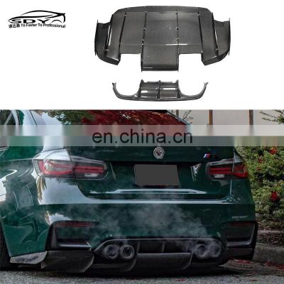 F80 F82 Carbon Fiber Varis Style Split Structure Rear Diffuser Rear Bumper Lip For BMW F82 F83 M3 M4