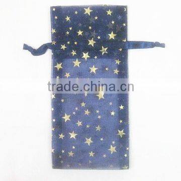 Wholesale Gift Organdy Drawstring Printed Ribbon Packing Bags/jewelry Christmas,party Wrapping Gifts photo-3