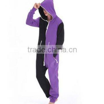 2015 OEM Summer Jumpsuits Color Matching Fleeces Ladies Conjoined Pajamas photo-5