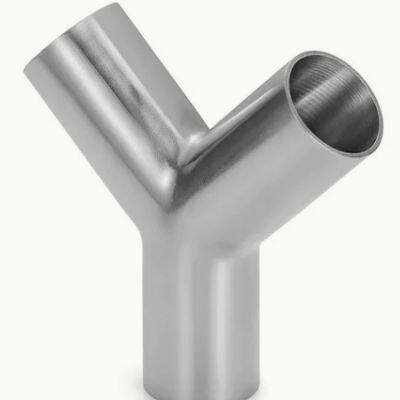 Encaixes sanitários de tubos em T soldados por costura com extremidade em a?o inoxidável