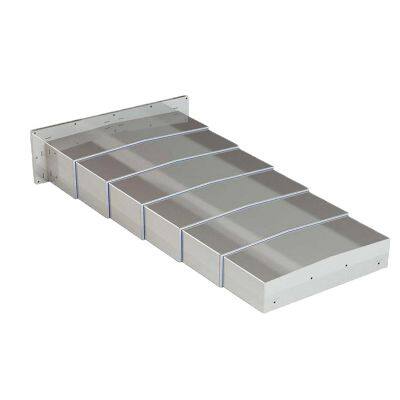 CNC Machine Cold Plate Steel Accordion Dust Cover Bellows Type Protective Telescopic Cover Protective Armor photo-3
