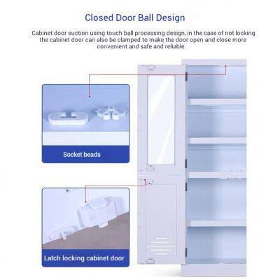 Research Lab PP Acid and Base Cabinet with Adjustable Shelves, ODM Branding Supported