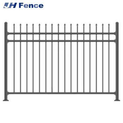 Современный дизайн оцинкованной стальной забора для парков, домов, школ, садов, вилл. Безопасный металлический забор