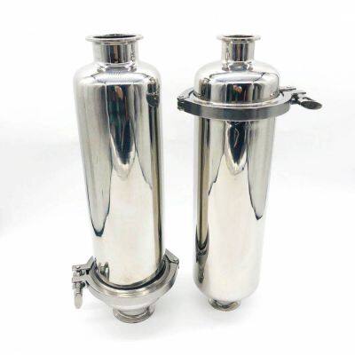 304 Stainless Steel Milk Pump Loading Filter With Quick-connect Threaded Joints Dn40 and Dn50, in Stock photo-2