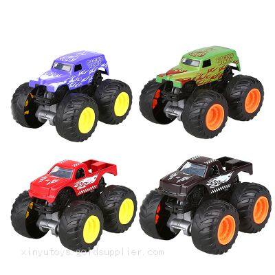 1:43 Scale Diecast Cars Color Change Monster Truck Free Wheeling Metal Vehicle Toys for Kids