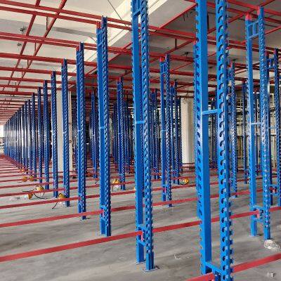 Двойной глубокий выборочный паллетный стеллаж для хранения в складских помещениях для тяжелых нагрузок стальных металлов и рулонных тканей
