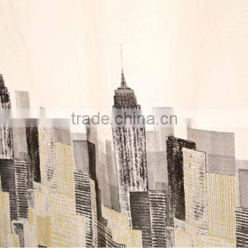 Shower Curtain Candy Stripe Printed, Hot Sale Classic Bathroom Waterproof Curtain photo-4