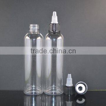 120ml electronic cigarettes clear pet glue bottles twist cap