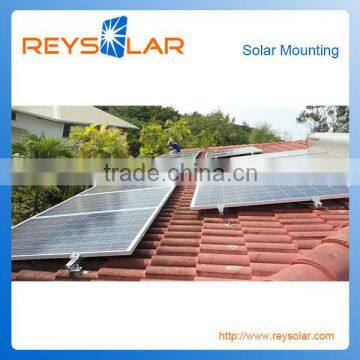 Solar Mounting System / Solar Modules Mounting Brackets for Tile Roof/Tile Solar pv Aluminum Frame photo-3