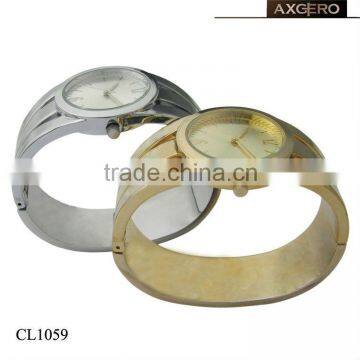 Branded Women Vogue Fashion Gold and Silver Bangle Watch photo-3