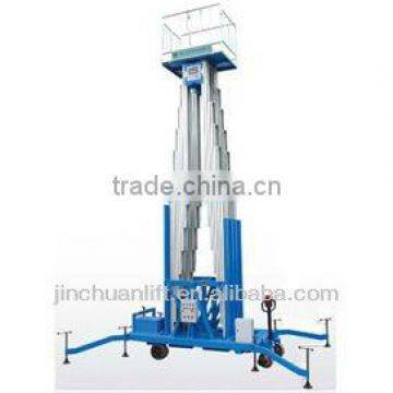 Aluminum Double Mast Hydraulic Aerial Climbing Work Platform