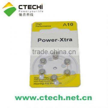 100mAh A10 Hearing Aid Battery