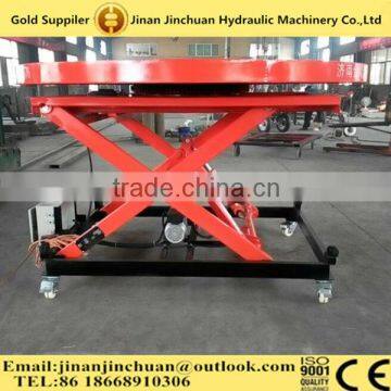 Revolving stage hydraulic scissor lift stage/5m