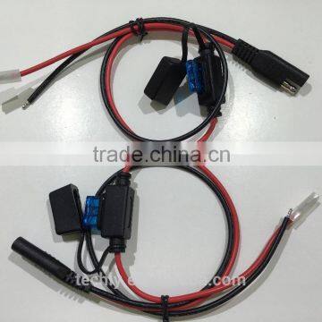 Custom UL 1015 16AWG Red and Black Wire Mold Fuse Holder and Install 15A Trailer Wire Harness photo-4