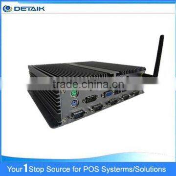 2015 Fanless Design Versatiel I/O Support Mini PC D525 CPU DBOX 25N