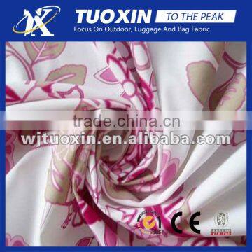 high quality PU coated printed pongee fabric