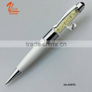 attractive crystal USB metal ball pen with factory price                        
                                                                                Supplier's Choice