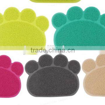 litter catcher mat/paw shaped cat litter mat -soft on paws