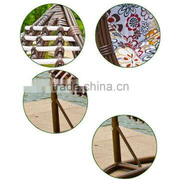 Indoor Rattan Egg Hanging Baby Kid's Patio Living Room Metal Garden Cane Wicker Swing Chair photo-5